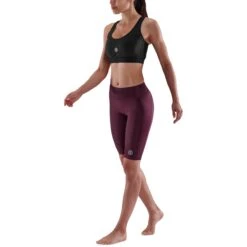SKINS Compression 3-Series Half Tights Damen - Burgundy 12 SKINS Compression 3-Series Half Tights Damen - Burgundy -Skins skins compression 3 series women half tights burgundy 5 941760