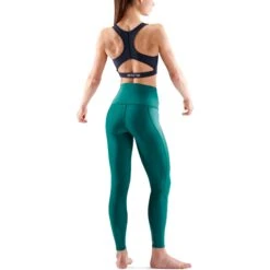 SKINS Compression 3-Series Damen Skyscraper Tights - Lt Teal -Skins skins compression 3 series women skyscraper tights lt teal 3 1232302