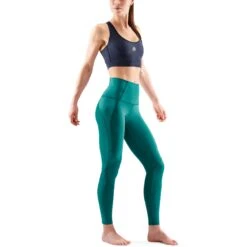 SKINS Compression 3-Series Damen Skyscraper Tights - Lt Teal -Skins skins compression 3 series women skyscraper tights lt teal 7 1232306