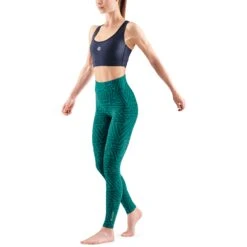 SKINS Compression 3-Series Damen Soft Long Tights - Lt Teal Angle -Skins skins compression 3 series women soft long tights lt teal angle 5 1232325