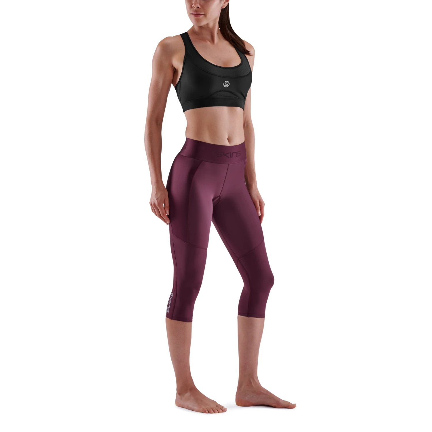 SKINS Compression 3-Series Thermal 3/4 Tights Damen - Burgundy 5 SKINS Compression 3-Series Thermal 3/4 Tights Damen - Burgundy – Bild 5