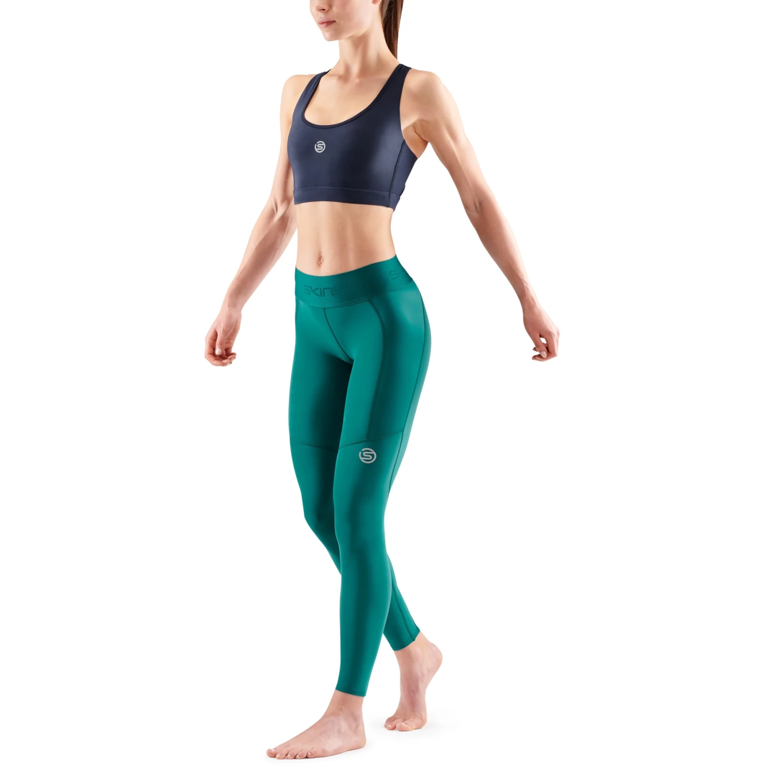SKINS Compression 3-Series Damen Thermo-Tights - Lt Teal 7 SKINS Compression 3-Series Damen Thermo-Tights - Lt Teal – Bild 7