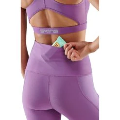 SKINS Compression 3-Series Skyscraper Long Tights Damen - Amethyst -Skins skins compression 3 series womens skyscraper long tights amethyst 2 1068076