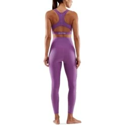 SKINS Compression 3-Series Skyscraper Long Tights Damen - Amethyst -Skins skins compression 3 series womens skyscraper long tights amethyst 3 1068077