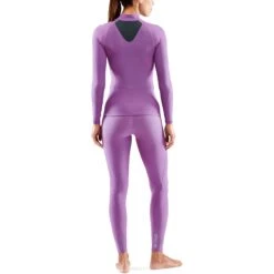 SKINS Compression 3-Series Thermoshirt Damen - Amethyst -Skins skins compression 3 series womens thermal long sleeve top amethyst 4 1067607