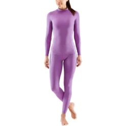 SKINS Compression 3-Series Thermoshirt Damen - Amethyst -Skins skins compression 3 series womens thermal long sleeve top amethyst 6 1067609