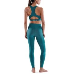 SKINS Compression 5-Series 7/8 Tights Damen - Teal -Skins skins compression 5 series women long tights teal 5 894009