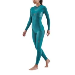SKINS Compression 5-Series Langarmshirt Damen - Teal 10 SKINS Compression 5-Series Langarmshirt Damen - Teal -Skins skins compression 5 series women top long sleeve teal 3 894145