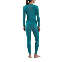 SKINS Compression 5-Series Langarmshirt Damen - Teal 13 SKINS Compression 5-Series Langarmshirt Damen - Teal -Skins skins compression 5 series women top long sleeve teal 6 894142