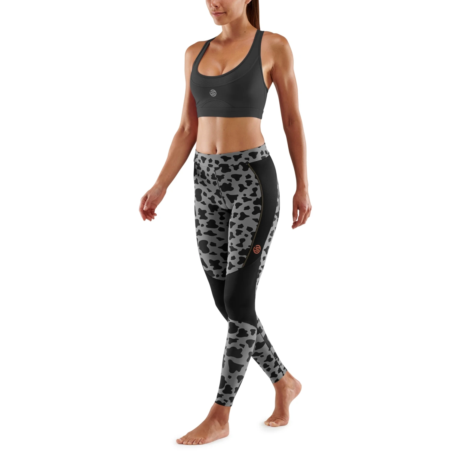 SKINS Compression 5-Series 7/8 Tights Damen - Animal Black 5 SKINS Compression 5-Series 7/8 Tights Damen - Animal Black – Bild 5