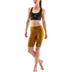 SKINS 3-Series Damen Half Tights - Bronze 12 SKINS 3-Series Damen Half Tights - Bronze -Skins skins compression women 3 series half tights bronze 6 1131482