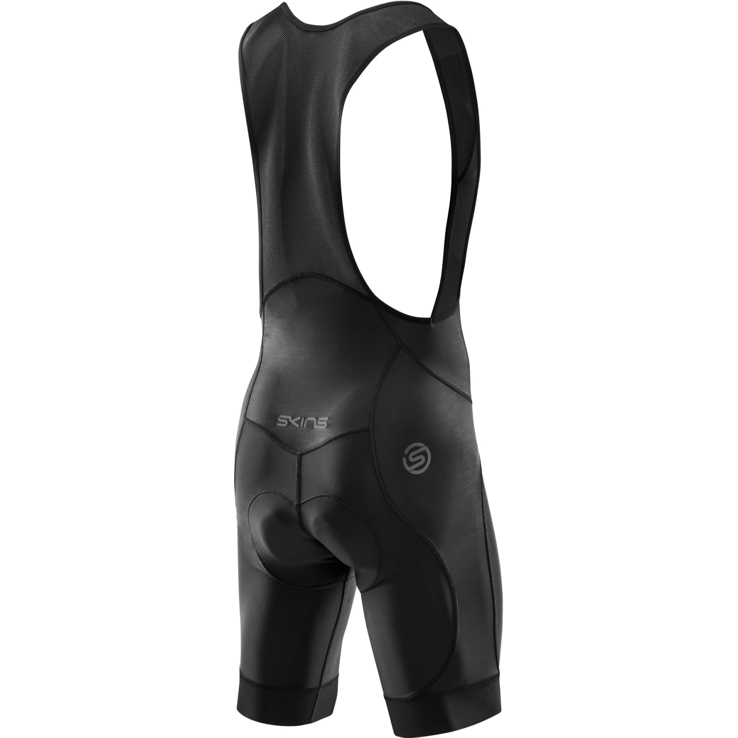 SKINS CYCLE Elite Trägershorts - Schwarz/Schwarz 2 SKINS CYCLE Elite Trägershorts - Schwarz/Schwarz – Bild 2