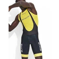 SKINS CYCLE Elite Trägershorts - Black/Zest -Skins skins cycle elite bib shorts black zest 1 1495423
