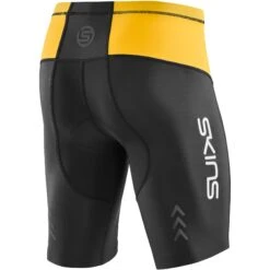 SKINS TRI Brand Shorts - Black/Zest 11 SKINS TRI Brand Shorts - Black/Zest -Skins skins tri brand half tights black zest 2 1231842