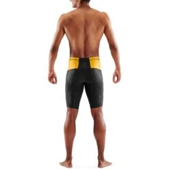 SKINS TRI Brand Shorts - Black/Zest 14 SKINS TRI Brand Shorts - Black/Zest -Skins skins tri brand half tights black zest 6 1231857