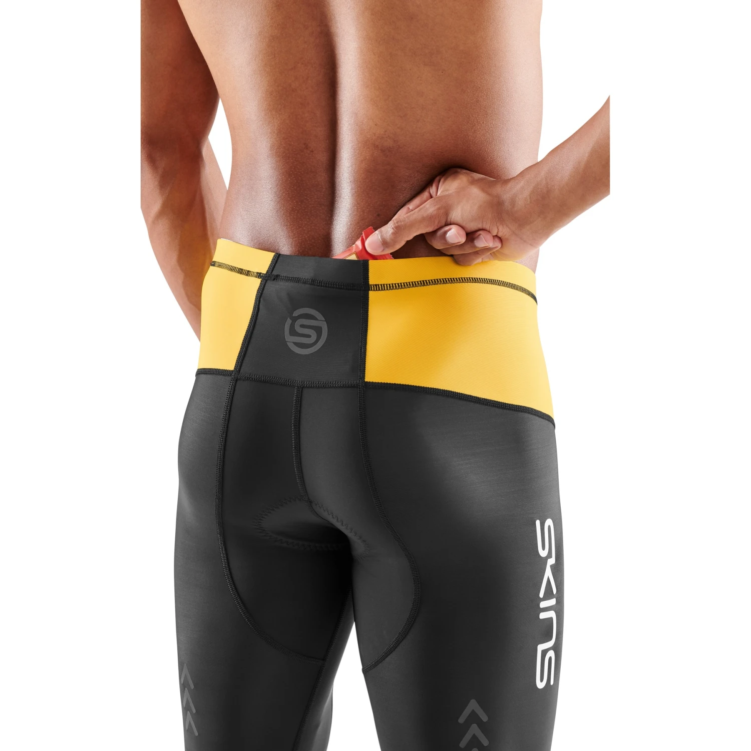 SKINS TRI Brand Shorts - Black/Zest 8 SKINS TRI Brand Shorts - Black/Zest – Bild 8